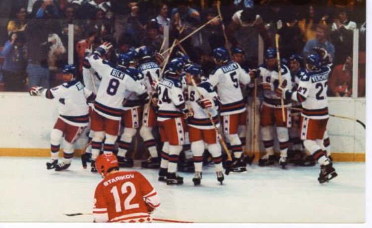 HawkPeakPerform's tweet photo. One little-known fault in the 80 Olympic team is the bad example they set regarding goal-scoring celebrations.  Bantam House players in Battle Creek who jumped the boards got in a bit of trouble.  My bad, Mr. Referee. Sorry. @Joe_Eisenmann @bobusahockey @coachpops35 @hmannix14 https://t.co/XaBmqVM186