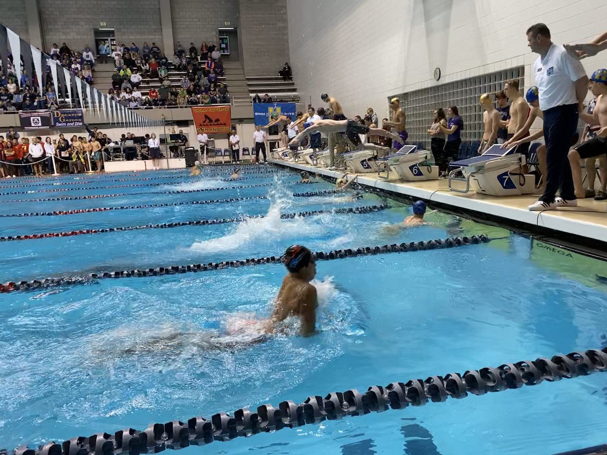 State Prelims- 200 Medley team of Nate, Leon, Parker, &amp; Devin took 8th.
