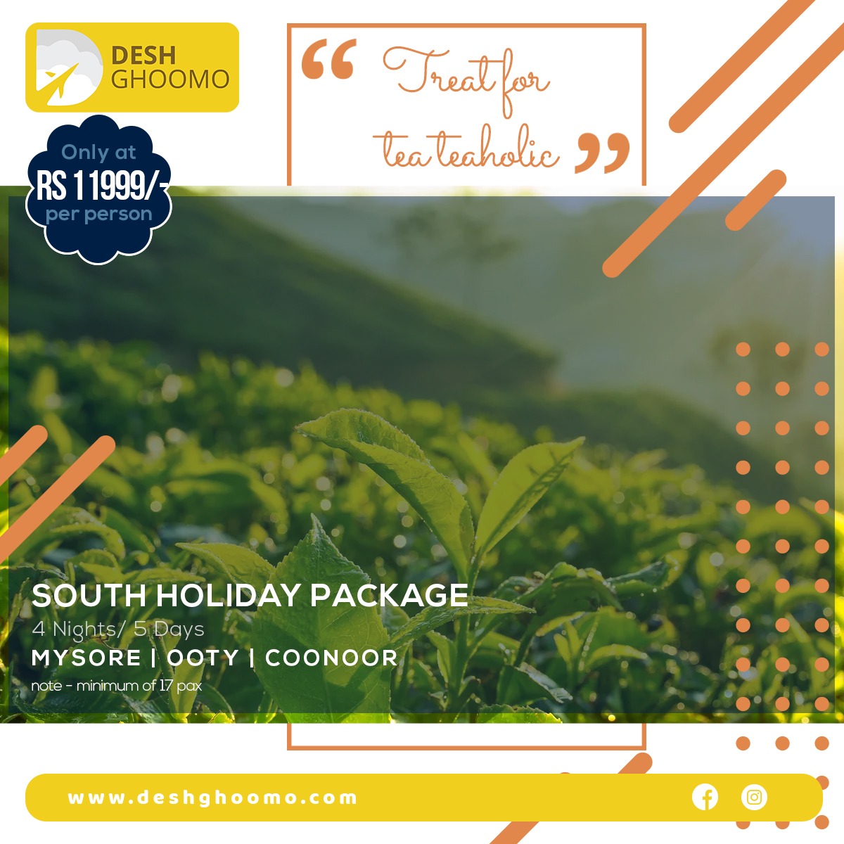 deshgoomo's tweet photo. Pre-tea gardens for pretty people! Have some southern India vibes with deshghoomo! https://t.co/ROR101ePzd

Contact : +91-9923895919

#southHoliday #Ooty #indiantours #tour #tourpackages #domestictours #myindia #loveforindia #vacationtrip #beautifulindia #wanderlust #Travel https://t.co/j1103FOcfG