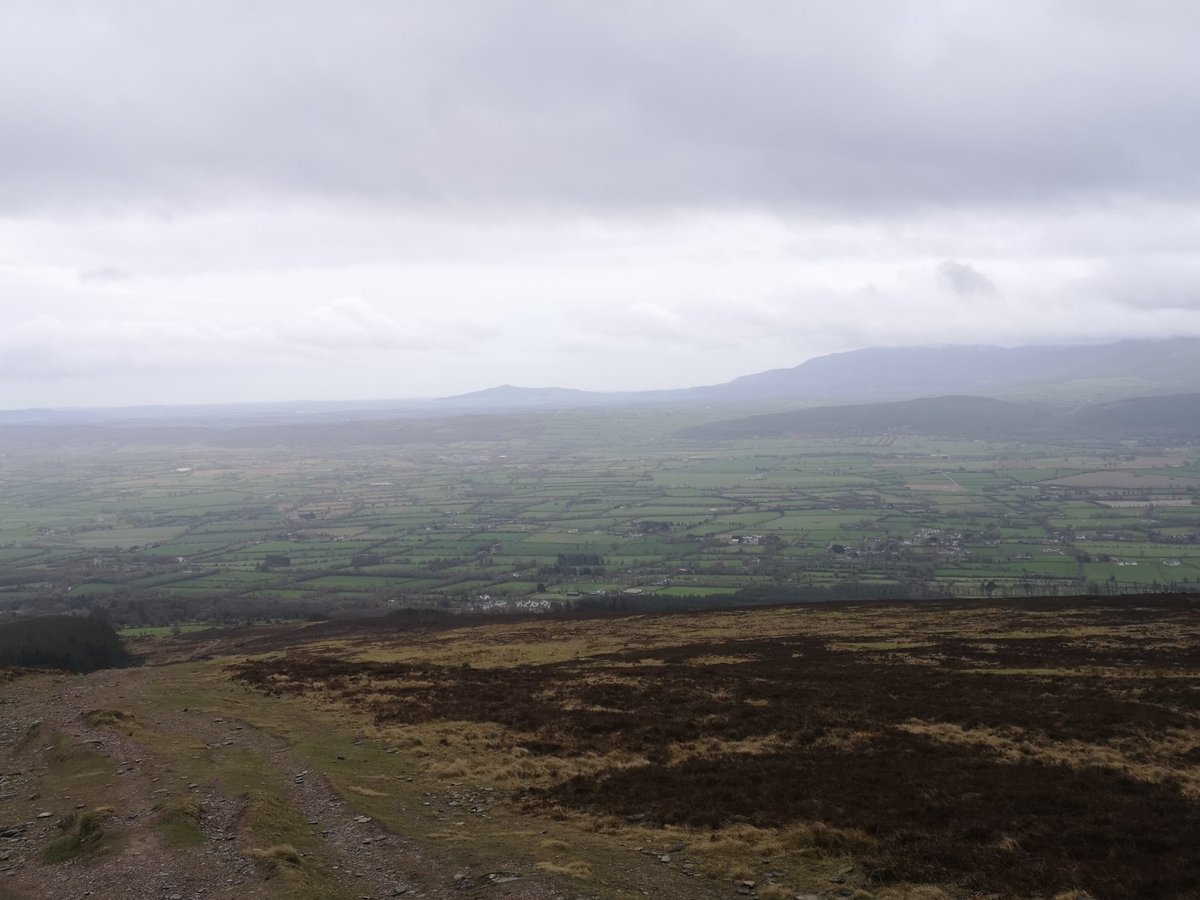 DelahuntyM's tweet photo. Enjoyable 50 min jaunt up my local favourite Slievenamon today. Wonderful views down over my own parish over 20km away #TheMon #Ballykeefe @kilkennyweathar @CarlowWeather @ScenicWalks @HiPointIreland @HillWalkingDay @walkhikeireland https://t.co/R8rE5Vl0Xs
