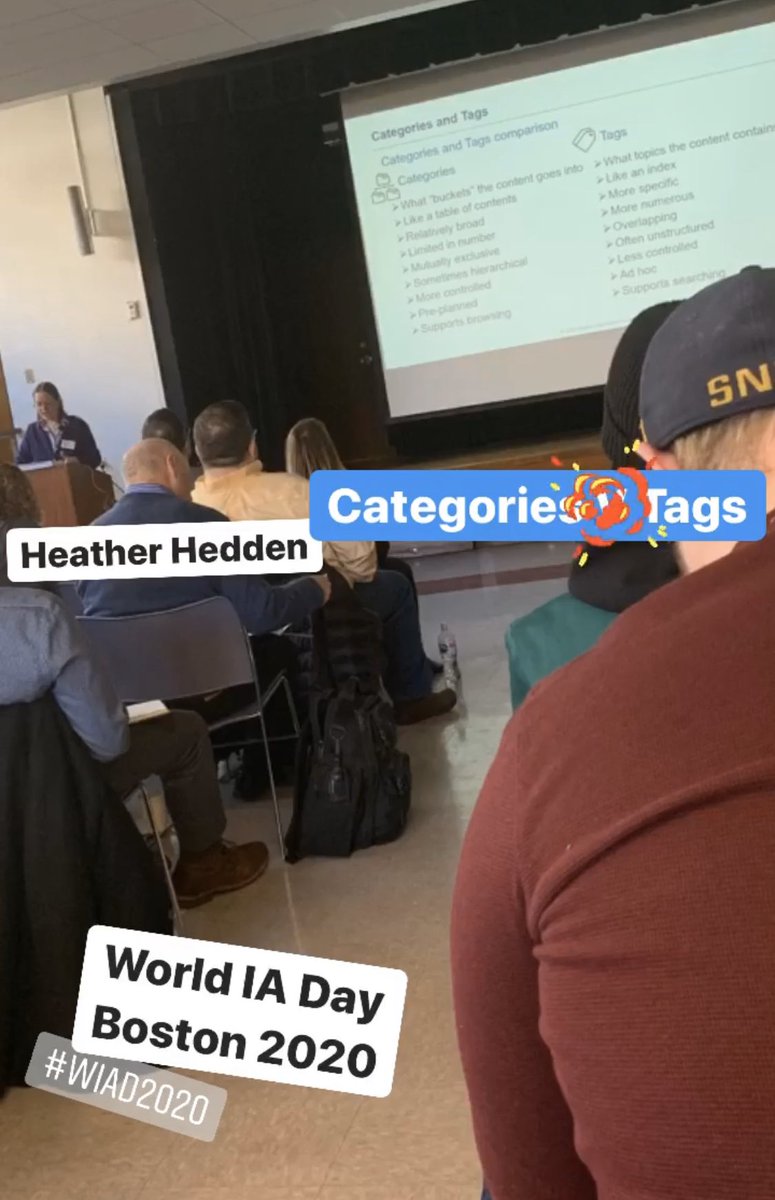 LastCallMedia's tweet image. Distinguishing categorization and tagging @hhedden @WIADBOS #WIAD2020 #WIADBOS