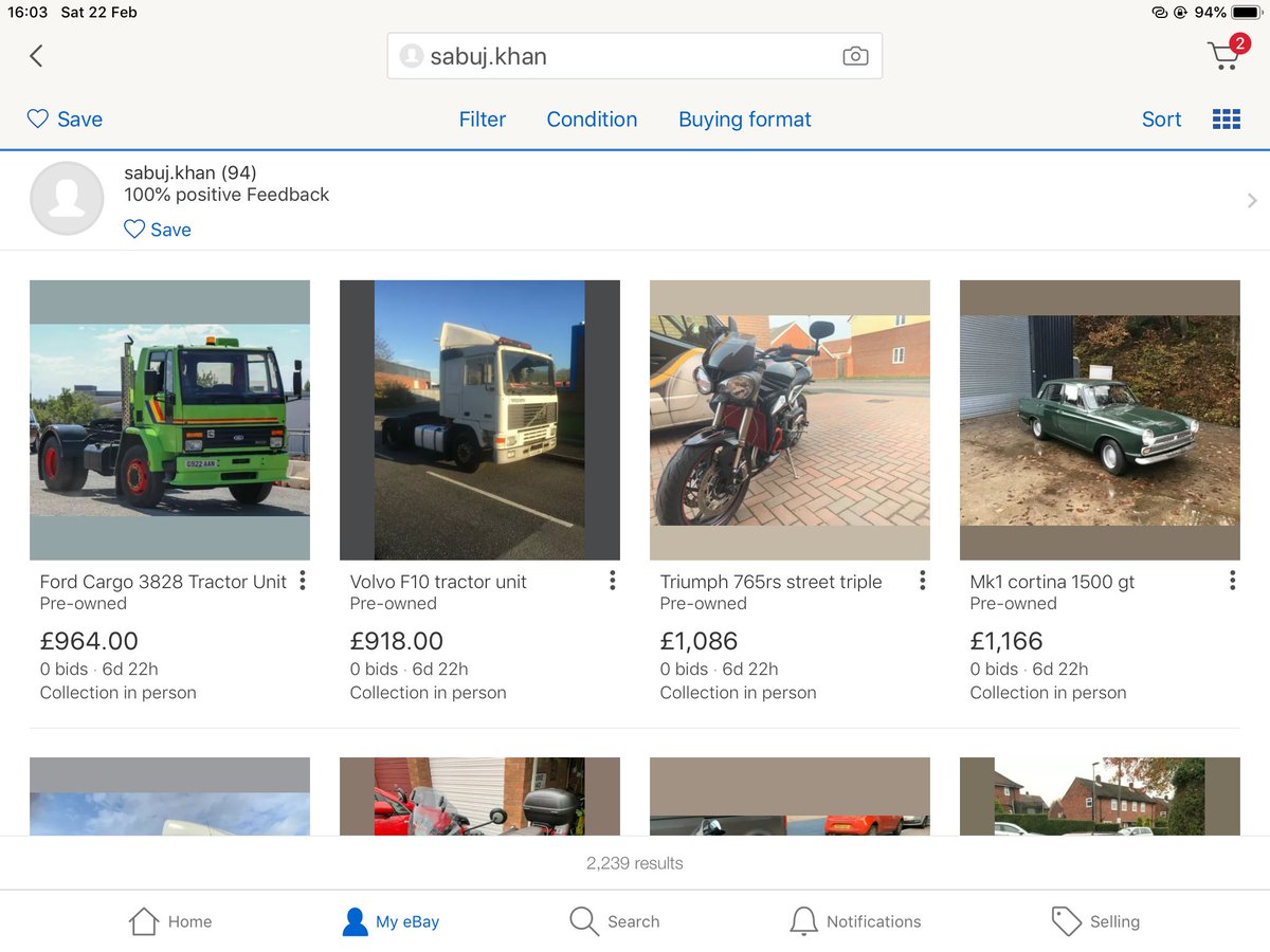 ScamsCar's tweet photo. This seller has thousands of scam listings. All breaching the rules too. Come on @AskeBay https://t.co/WV64RrA06v