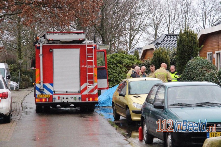 Vergeten pannetje op het vuur zorgt voor woningbrand op recreatiepark Ermerstrand in #Erm. 112 in Beeld.