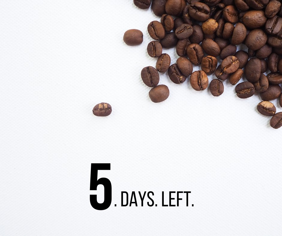 5 DAYS LEFT 😱

Showcase your work at an International Arts Competition that is FREE to enter AND you have a chance to win £1000, register NOW! 🙌

REGISTER TODAY 👆

coffeeartproject.com/Register/London

#art #coffee #projectwaterfall #weekend #competition
