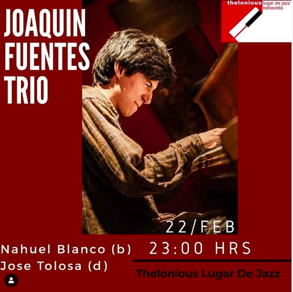 theloniouschile's tweet photo. Hoy en Thelonious:

21h Pepe Arias, entrada $3000
23h Joaquín Fuentes, entrada $5000

Reservas al 227357962 o al correo theloniouschile@gmail.com
https://t.co/73WqZAk33z https://t.co/2qdVOD0Dg3