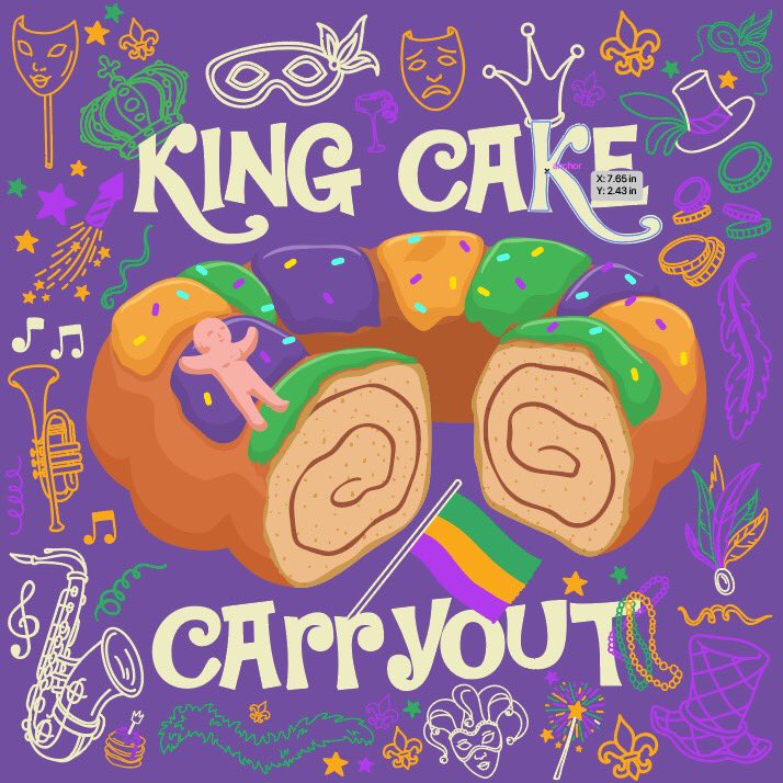 LiterHouse's tweet image. Buy a cake for Mardi Gras here! eventbrite.com/e/king-cake-ca…