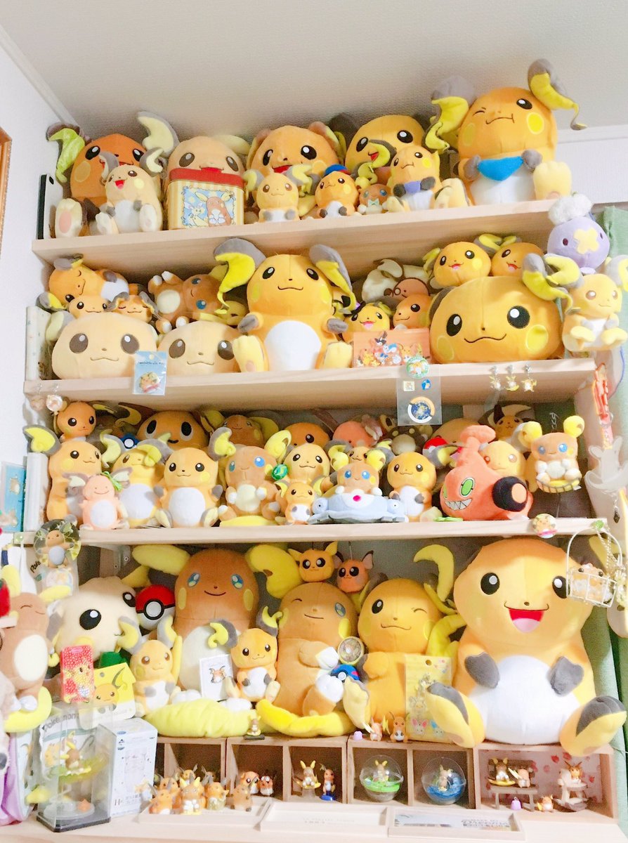 早速ウールー飾った💕 他にもぬいぐるみとか増えてきたから飾り直して