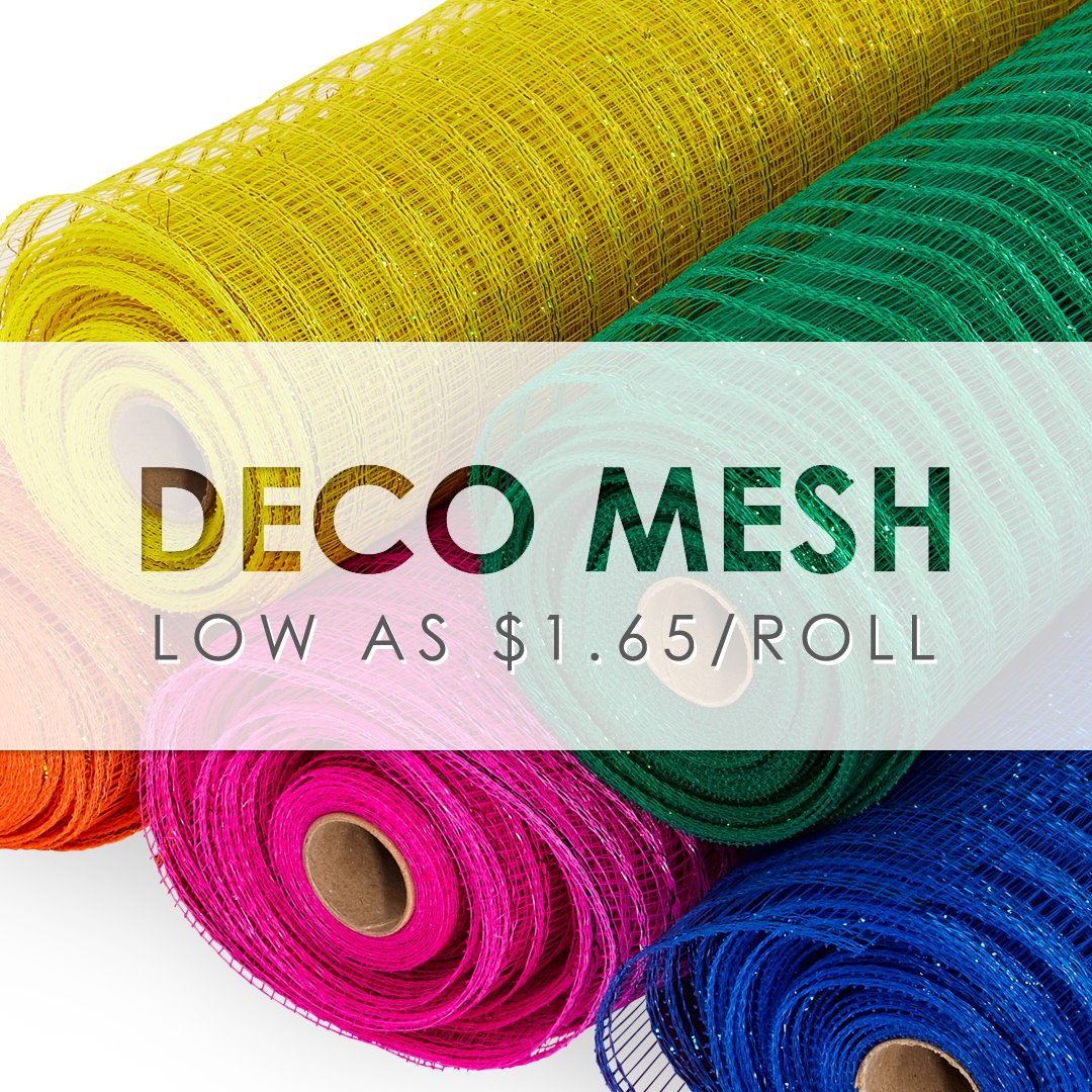papermart's tweet image. Low As $1.65 Per Roll! Explore Our Deco Mesh Collection Today: paperm.art/PM-decomsh #DecoMesh