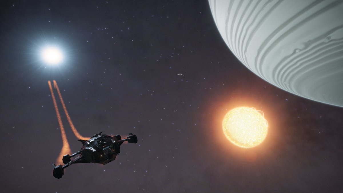 paramuttin1's tweet photo. This is nice. Almost got jacked by a BH last jump. Relax time. #EliteDangerous https://t.co/ihOAF9Zg3Y