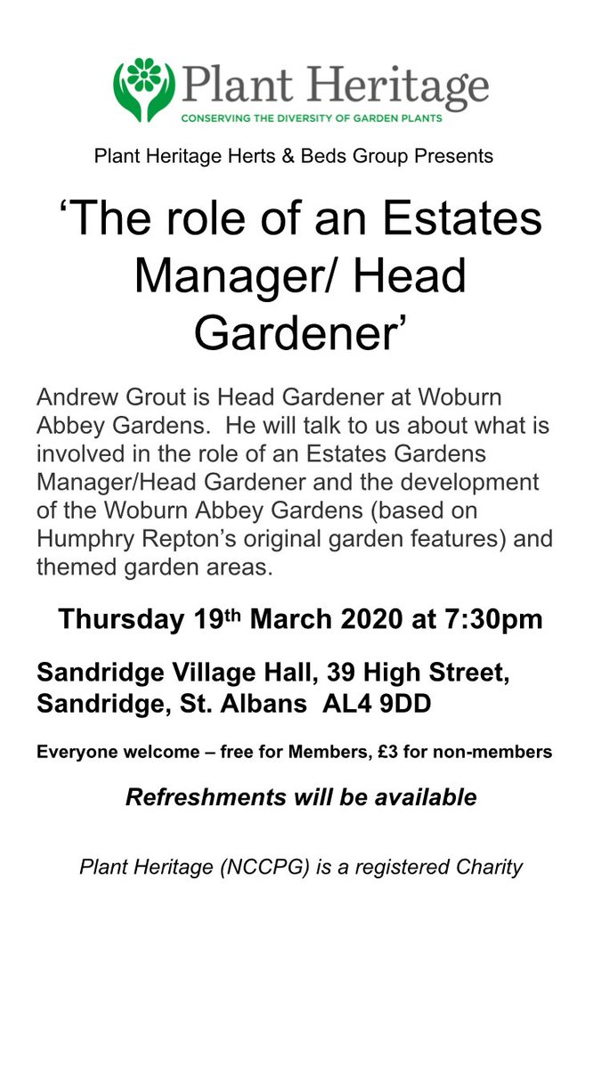 Looking forward to our next talk in March. Please do come along. Thanks to <a href="/woburngardeners/">Woburn Abbey Gardens</a> head gardener, Andrew Grout for giving us the talk.