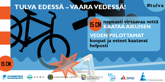 pinnanalta's tweet photo. Muistakaa varovaisuus, jos tiellä on vettä. #tulva #tulvakeskus @SYKEinfo https://t.co/URD4lZ8vXl