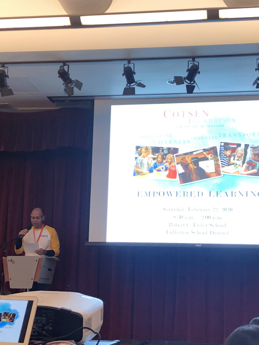 Excited for an awesome day of learning with <a href="/CotsenAoT/">ART of TEACHING</a> today at thee Empowered Learning conference! <a href="/tustinusd/">Tustin Unified School District</a>