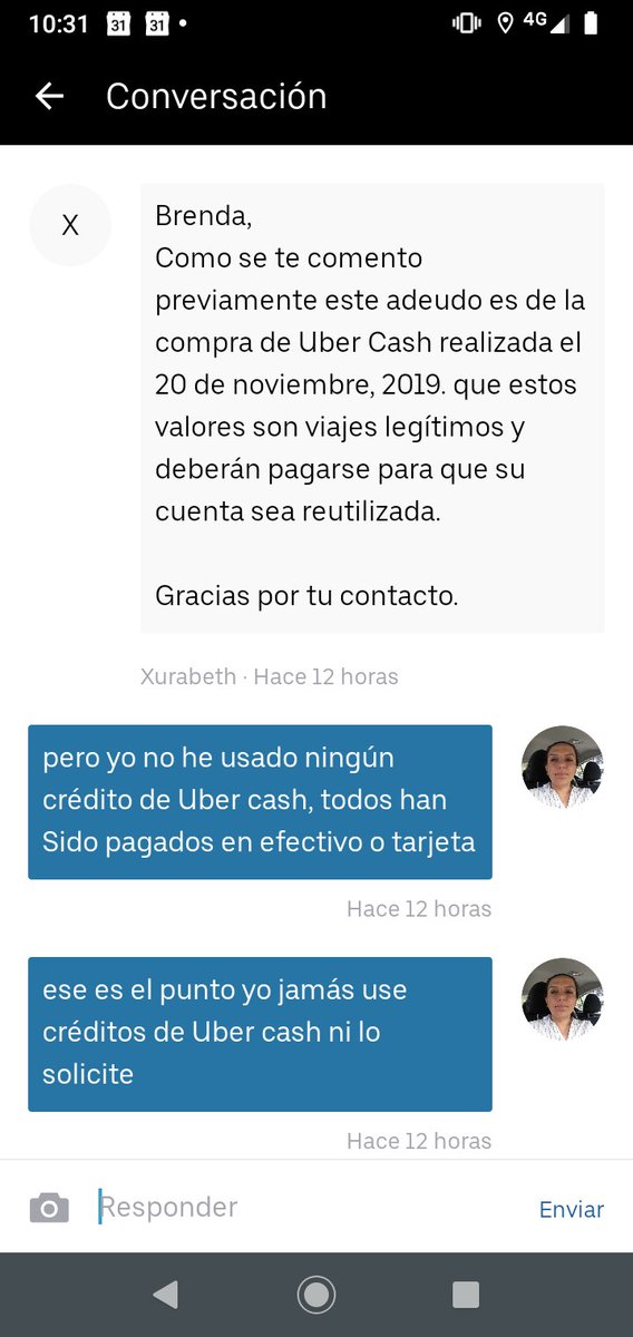 PaolaMagaldi's tweet image. @Uber_MEX pésimo servicio al cliente @Profeco que pudo hacer? Quieren volver a cargar 95 USD en créditos sino te congelan la cuenta