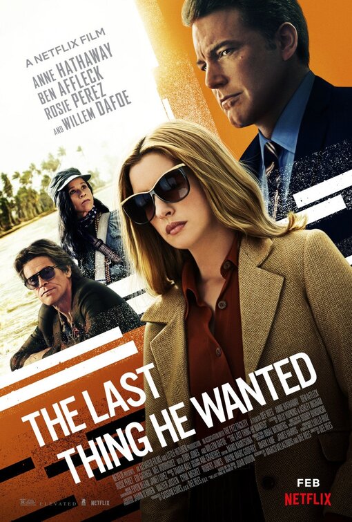  #ThelastThingHeWanted (2020) i am out of words... how do you waste such a cast? I honestly could'nt get invested and it honestly get a bit confusing and it honestly drags alot and is too long. Anne Shine here and give a great performance too bad the movie isn't as half as good.