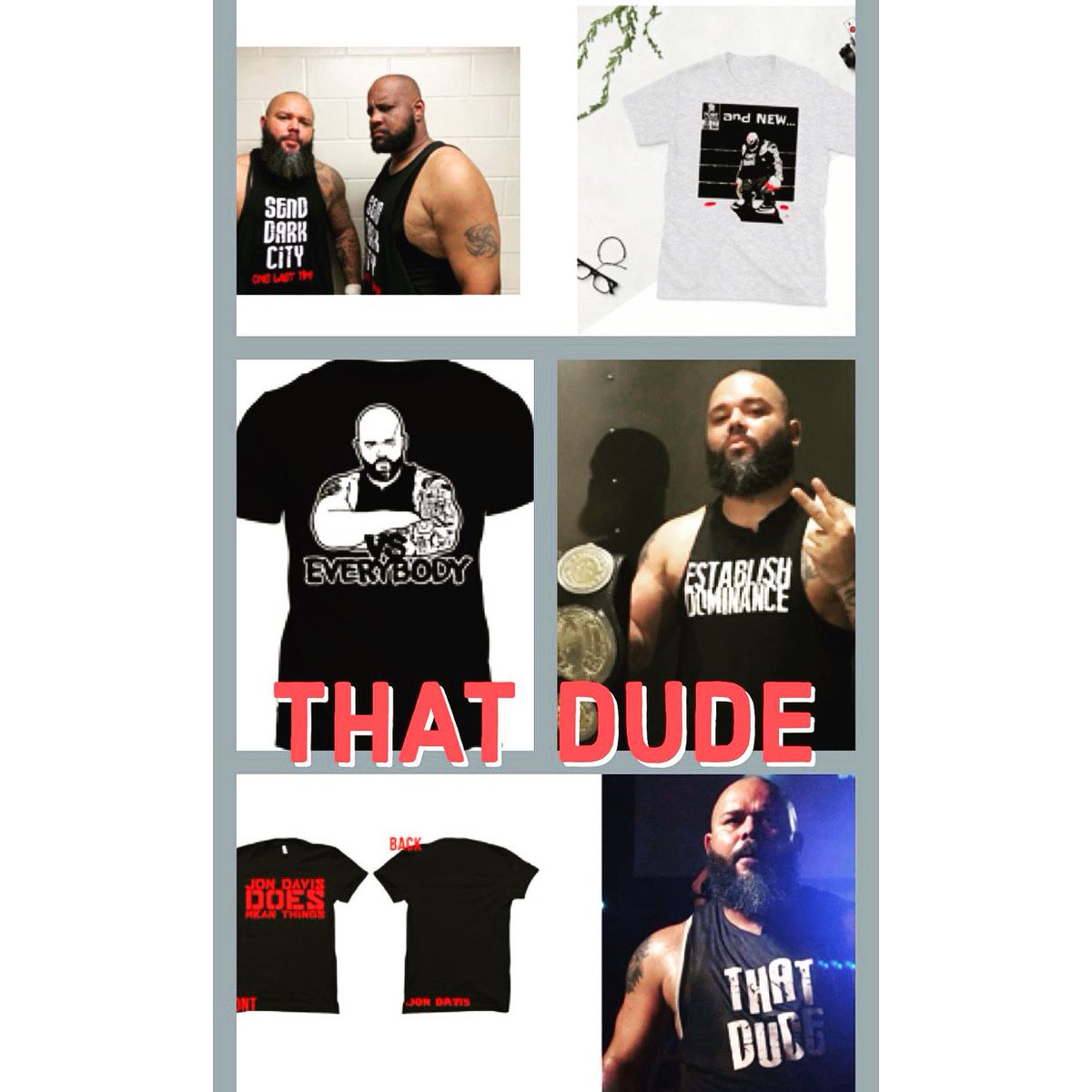 fullygimmicked's tweet photo. Congratulations to THAT DUDE for his win at FIP last night! 🙌 The man is a master of his craft (and we have his merch - hint hint…) https://t.co/EGnMji3p5N