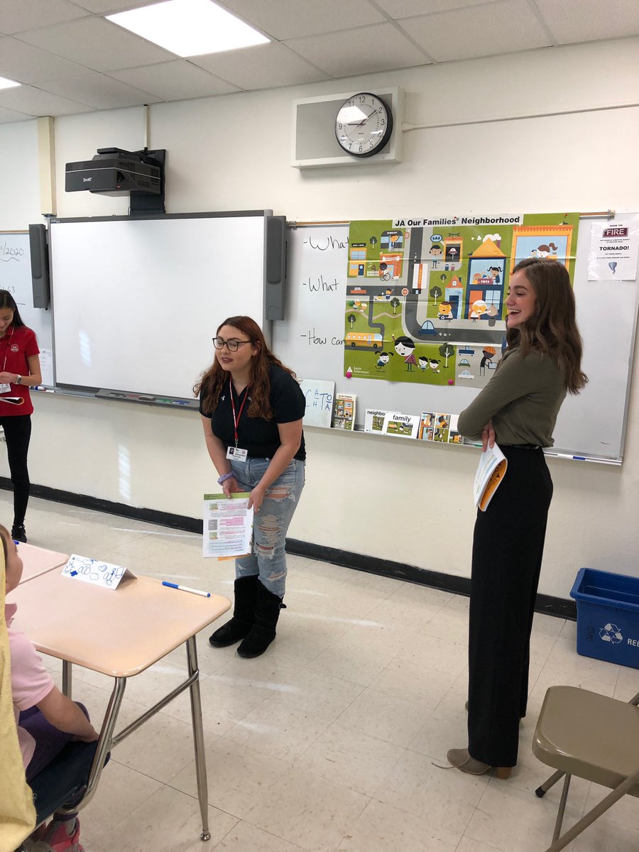 MHSMinistry's tweet photo. More NHS Marist students teaching junior achievement financial literacy programs https://t.co/xxjTLnn02J