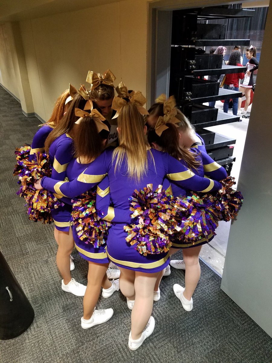 MrsJanet_Miller's tweet photo. Here we go! State Cheer 2020 https://t.co/lCuHkOs1Kg