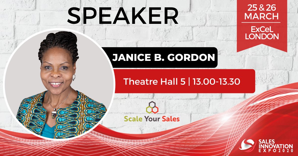 JaniceBGordon's tweet photo. As a Sponsor at Sales Innovation Expo, I wanted to remind you that you can still register for your FREE ticket to the show and the Interactive Masterclasses Now!
https://t.co/fqaKujtkbM @SalesInnovExpo #InternationalSpeaker #SIE2020 https://t.co/bVWYduTAqt