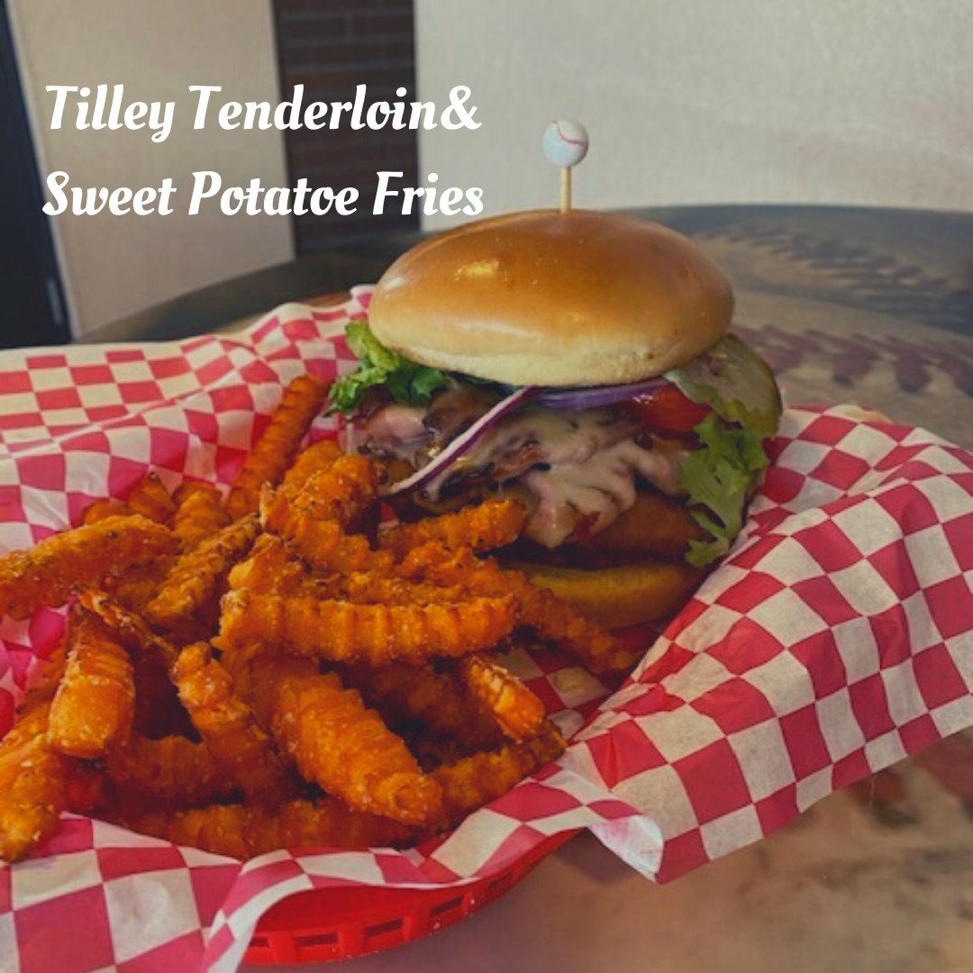 Our Tilley Tenderloin is named after one of our Vice Presidents &amp; Director of Stadium Operations, Jeff Tilley. You can catch Jeff shooting the T-shirt gun every Iowa Cubs home game! #April14th