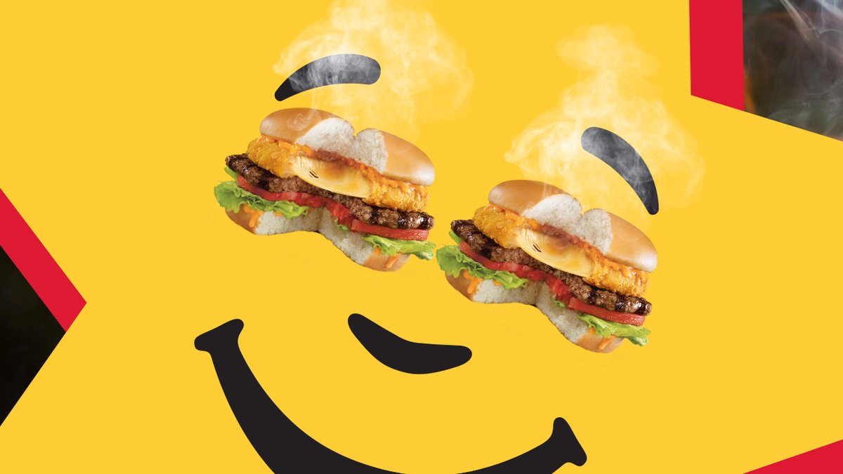 Happy is a devious burger hero shaped like a cute, little star. #FeedYourHappy