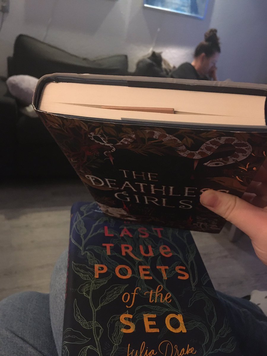 NirrimsLiar's tweet image. Finished 2nd book on my #FFFeb official tbr (and finished Belle Revolte which technically counts) so I have a bit of a slow month but I’m reading about the girls in love and the second half of This delivered in the f/f and I enjoyed it. Also finally getting to The Deathless Girls