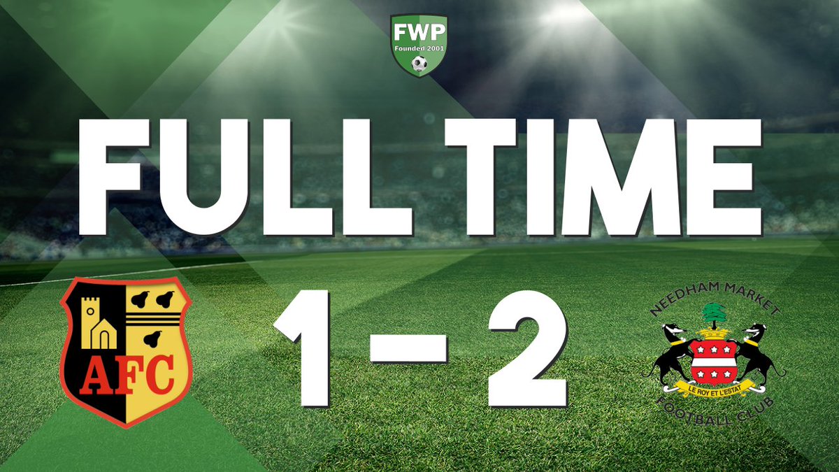 FWPNeedhamMarkt's tweet photo. FULL-TIME: Alvechurch 1-2 @FWPNeedhamMarkt https://t.co/8Vpt9sDyeY https://t.co/dGPKcQY7Sz