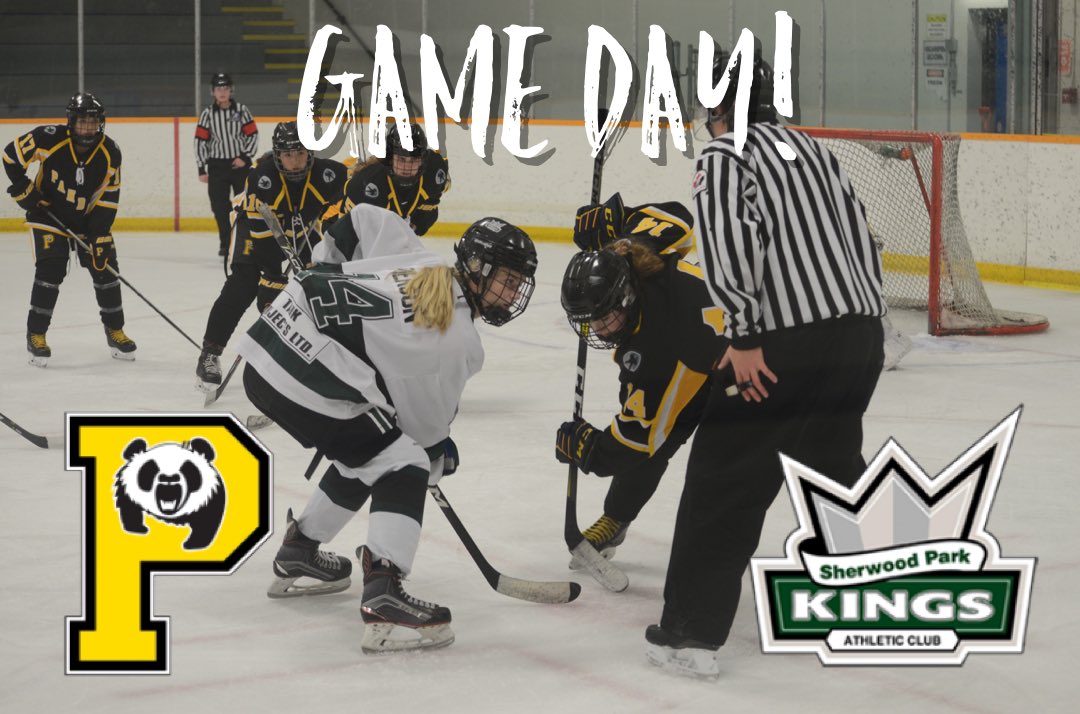U15AAPandas's tweet photo. GAME DAY!
Pandas wrap up their regular season tonight against the Sherwood Park Royals.
Puck drops at 7:30pm at Bill Hunter Arena
LETS GO PANDAS ๐ผ
#GameDay #AFHL
#BantamPandas https://t.co/2gju6CHKhx