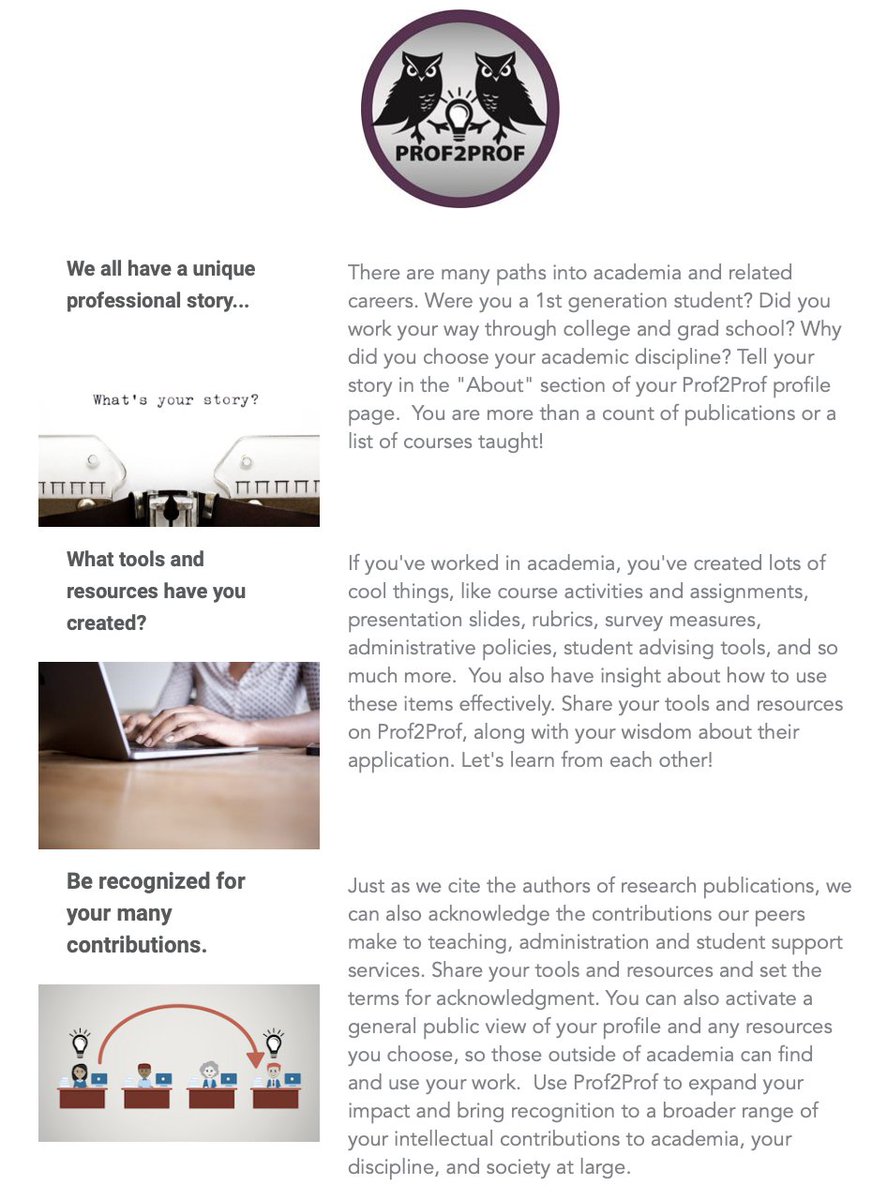 P2Phigher_ed's tweet image. How to use Prof2Prof.com to tell your impact story.  #academia #highered #firstgenscholar #adjunctfaculty #postdocs