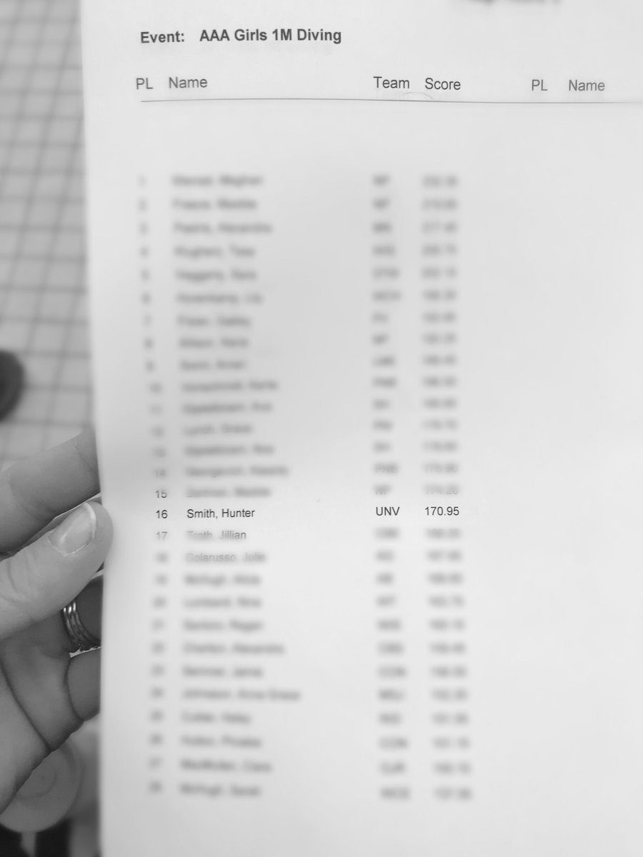 goUSwim's tweet photo. 🌟🌟After 5 Rounds of District Diving, Hunter Smith is in 16th and has made the first cut!!! GO U!!🌟🌟 https://t.co/7wQ5qW1V83