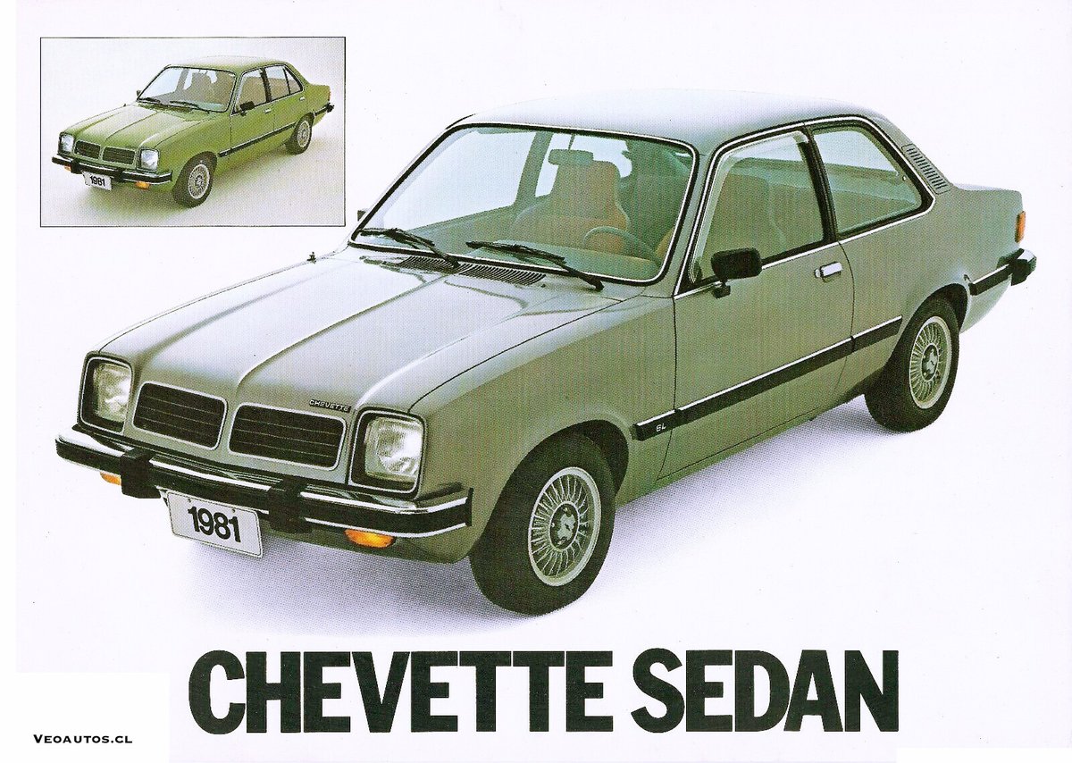 VeoAutos's tweet photo. Chevrolet Chevette. Ficha de producto Brasil Octubre 1980. Carrocerías Sedán 2 y 4 Puertas
+ Info https://t.co/OYa04wJhdK
#Chevette #ChevroletChevette #ChevyChevette #Chile #Veoautos #ChevetteSL @chevroletbrasil @ChevroletCL Vía @VeoAutos https://t.co/E5kaL80DBB