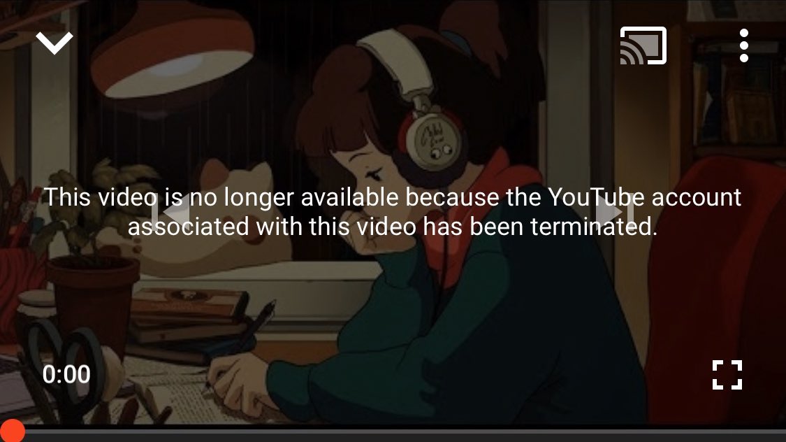 Andy Baio Late Last Night Youtube Terminated Chilledcow S Account Ending 548 Consecutive Days Of Lofi Hip Hop Radio Beats To Relax Study To They Just Reinstated The Account Which Will Resume