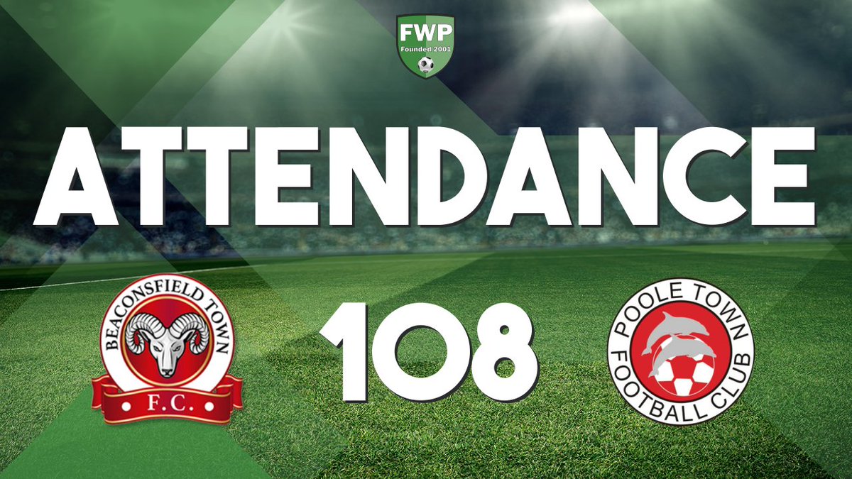 FWPPooleTown's tweet photo. ATTENDANCE: Beaconsfield Town v @FWPPooleTown - 108 https://t.co/Fe2brcP7lr https://t.co/LXFMysSgf1