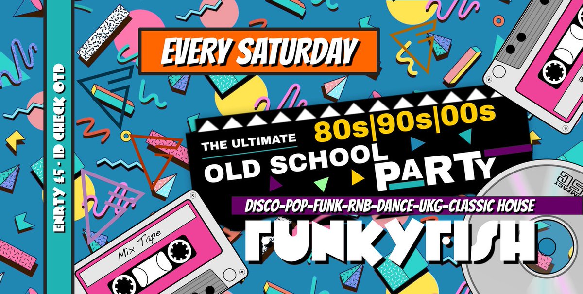 Tonight <a href="/FunkyfishClub/">Funkyfish Bar & Club</a> #Brighton Old School Party - Free entry! DJ from 9.30pm.