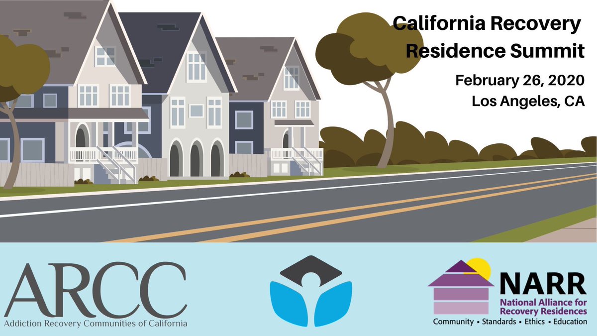 California Recovery Residences!

Join BHAP, NARR, and ARCC on February 26 for the first California Recovery Residence Summit.

$60, and includes lunch. Registration required.

Register at calrecovery.org

#California #RecoveryResidences #NARR #Addiction #event