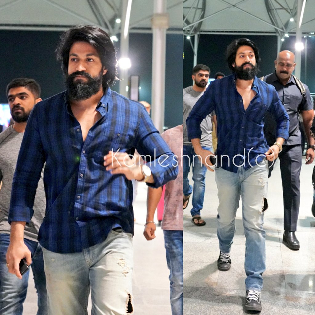 ArtistryBuzz's tweet image. Xclusive 
Rocky bhai #Yash look handsome 😎👌✌️🤘 papped at rgia post wrapping song shoot at Taj falaknuma palace in hyd departs 📸 @kamlesh_nand #KGFChapter2
#KGFChapter2FirstLook 
#KGFChapter2Teaser #YashBoss #rockingstaryash
