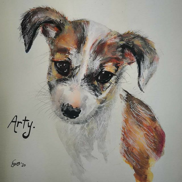 paper_hounds's tweet photo. A little commission I was asked to complete in memory of a beautiful wadi stray pup who sadly passed away.
Arty ♥️ x
#paperhounds #paperhoundstweet #dogsofinstagram #petsofinstagram #dogportraitartist #petportraitartist #scottishartist #scottishpainter #dogportraits #petport… https://t.co/xJOoiDvf7E