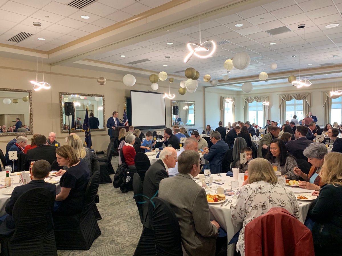 IndyGOP's tweet photo. A great turnout for the Washington Township Lincoln Day Brunch. Thanks to our wonderful speakers and the Washington Township GOP club for a great event! #LincolnDay #WashingtonGOP #GOPclubs https://t.co/rNly40lkLR