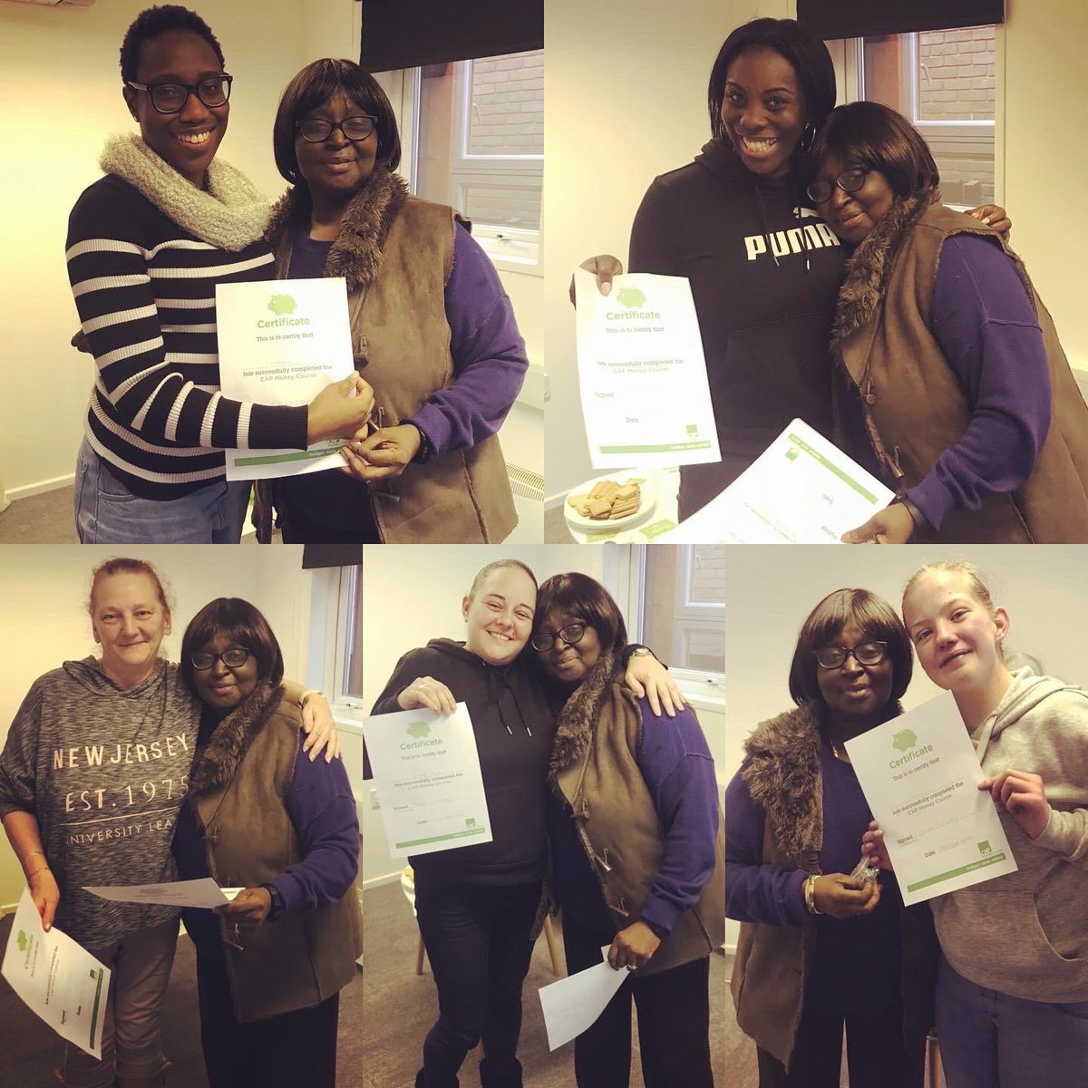 LoveMitcham's tweet photo. Great time on @CAPuk #capmoney course. 
Some felt anxious/stressed before we started &amp; left feeling more hopeful and more in control of their finances! 
Amazing space @MitchamSA living room at St Marks Family Centre!  
Thanks to @AgathaAkyigyina for presenting certificates! https://t.co/9zjLjgmPBJ