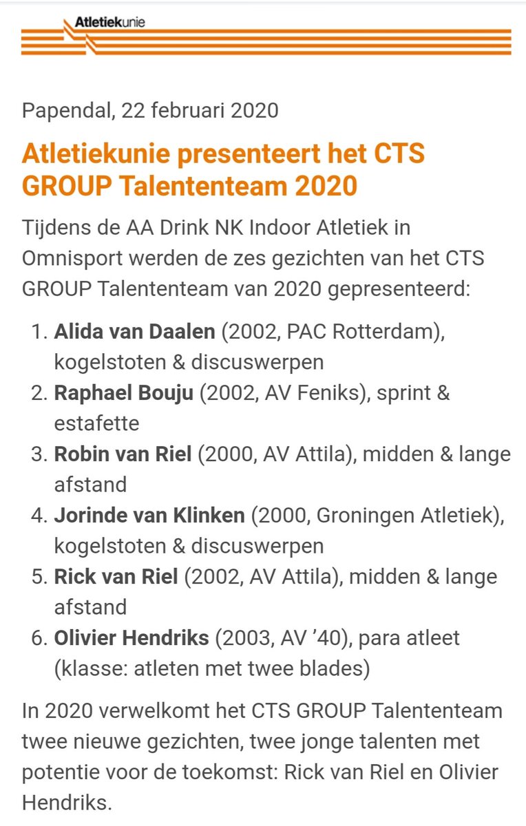 TopatletiekLive tweet media