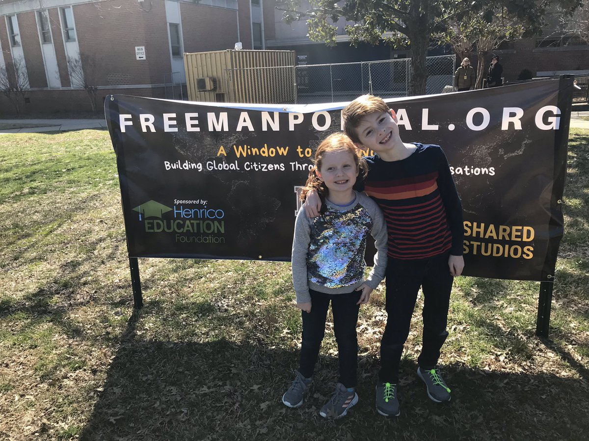 MarcieShea's tweet photo. I love that the first thing my kids know about Iraq is the people they met in the #FreemanPortal. Not news stories or other‘s perception, but people that are “kinda different and a lot similar” to them. #GlobalCitizen
Thanks for this opportunity @DSFMrMarshall @DSF_Innovates https://t.co/2N8Y8eRF5f