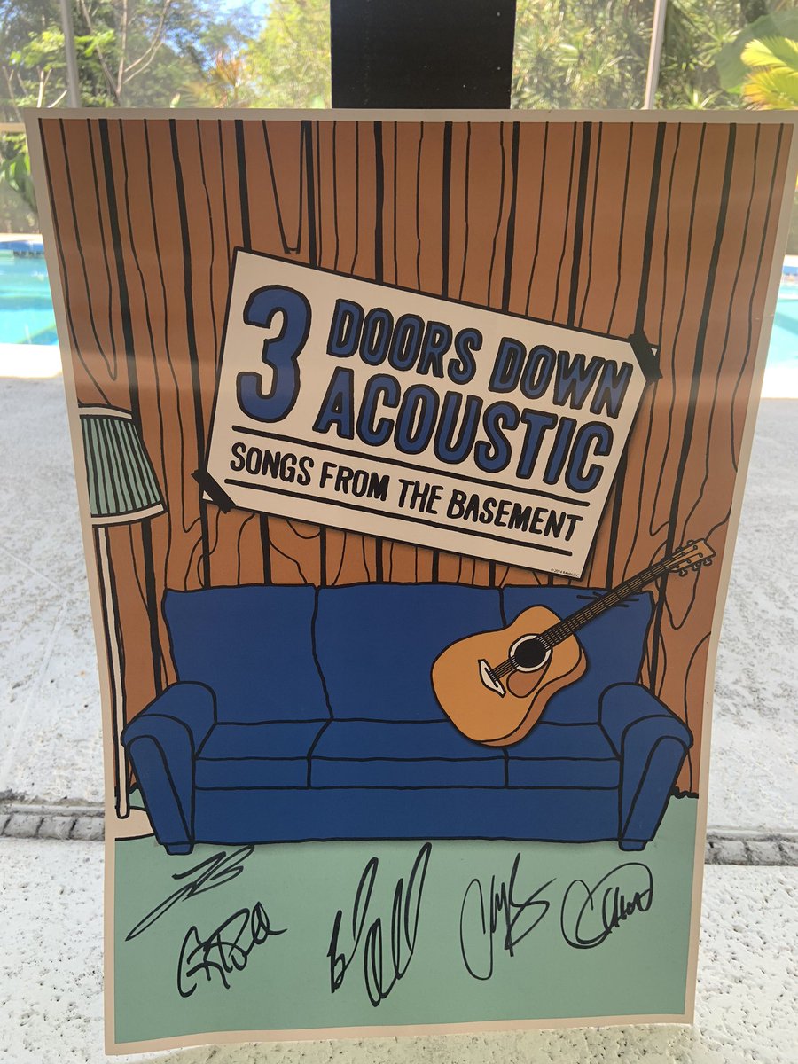 TitLu15's tweet photo. #TheBetterLife2020 Signed by all of u guys! Awesome Band @3doorsdown https://t.co/0J3TKjwkV9