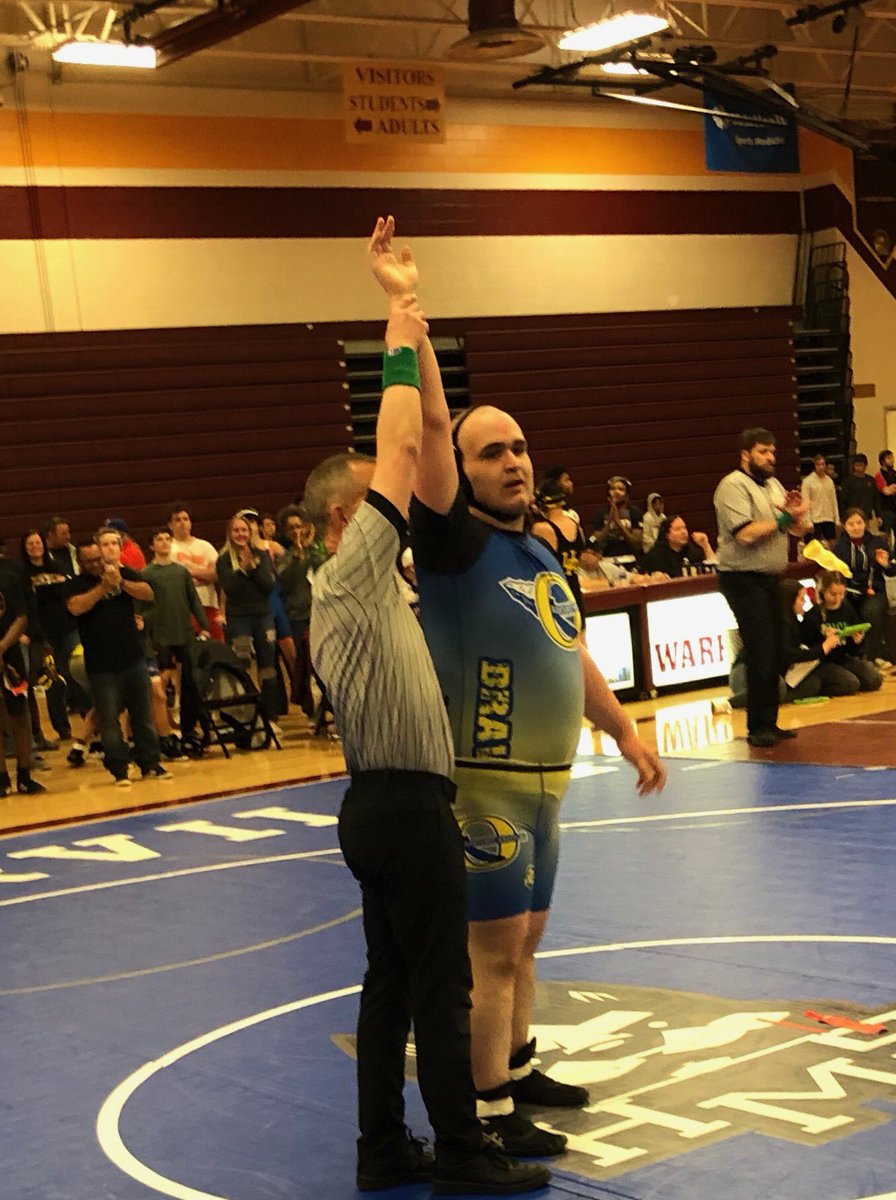 CONGRATULATIONS TO STEVEN ADKINS!! Comes up with a first period pin in his very first wrestling match as a Brave!! Way to go guy!!💪💪<a href="/RobGore1/">Rob Gore</a> <a href="/MikeHand651/">Mike Hand</a>