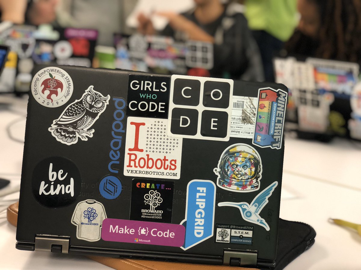 #java day with these wonderful people! We’re all about our #CS #STEM #swag ❤️ <a href="/GirlsWhoCode/">Girls Who Code</a> <a href="/codeorg/">Code.org</a> <a href="/birdbraintech/">BirdBrain Technologies</a> <a href="/nearpod/">Nearpod</a> @Flipgrid <a href="/PlayCraftLearn/">Minecraft Education</a> <a href="/MSMakeCode/">Microsoft MakeCode</a> <a href="/microbit_edu/">Micro:bit Educational Foundation</a>  <a href="/VEXRobotics/">VEX Robotics</a> <a href="/ScratchEdTeam/">ScratchEdTeam</a> <a href="/Office365/">Office 365</a> <a href="/BCPS_DIGDeeper/">BCPS_DIGDeeper</a> <a href="/DigitalPromise/">Digital Promise</a> <a href="/EdcampSTEMpathy/">Edcamp EmPOWERing STEMpathy</a> <a href="/BrowardSTEM/">Broward STEM</a>