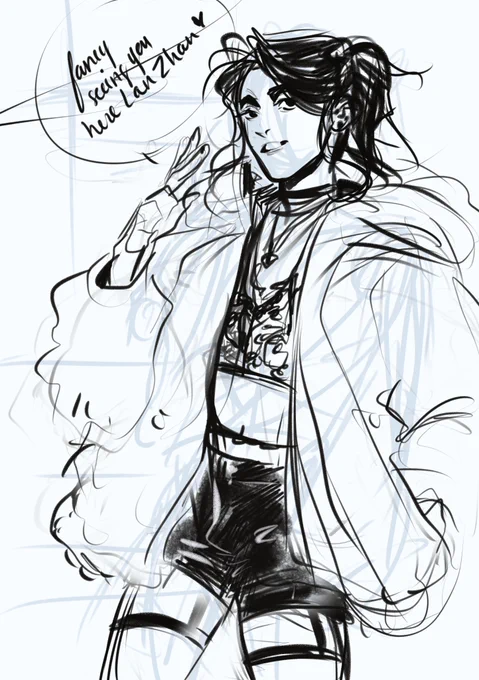 Random wangxian doodles from the same au ?! 