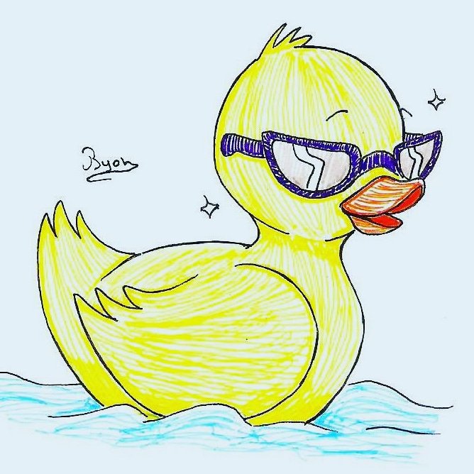 Squeak 🤓🤓🤓 by ByonDrawings 🎨 🎨 🎨 🎨 #ducksofart #dailyartistiq #weekendart #drawing #happy #sztuka #kunst #arte #loveart #love_arts_help #ocart #originalart #paintingoftheday #stilllife #sketch #sketch_daily #visualart #worldofartists #watercolor_daily #young_artists_help