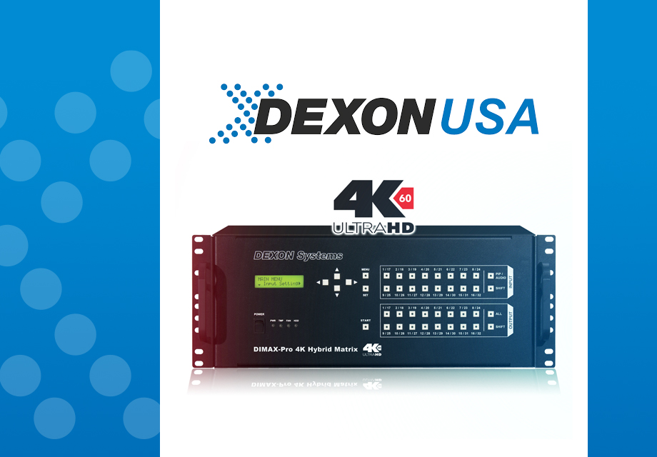 DexonUsa's tweet photo. We offer a great variety of versatile pro AV products. Our portfolio includes video wall controllers, matrix switchers, &amp; video processors optimized to your requirements. Learn more at https://t.co/fngzgS2eJu
#ProAV #AVTweeps #DEXONtechnology #4K #videowall #CorporateAV https://t.co/Tt4yu1Ek5f