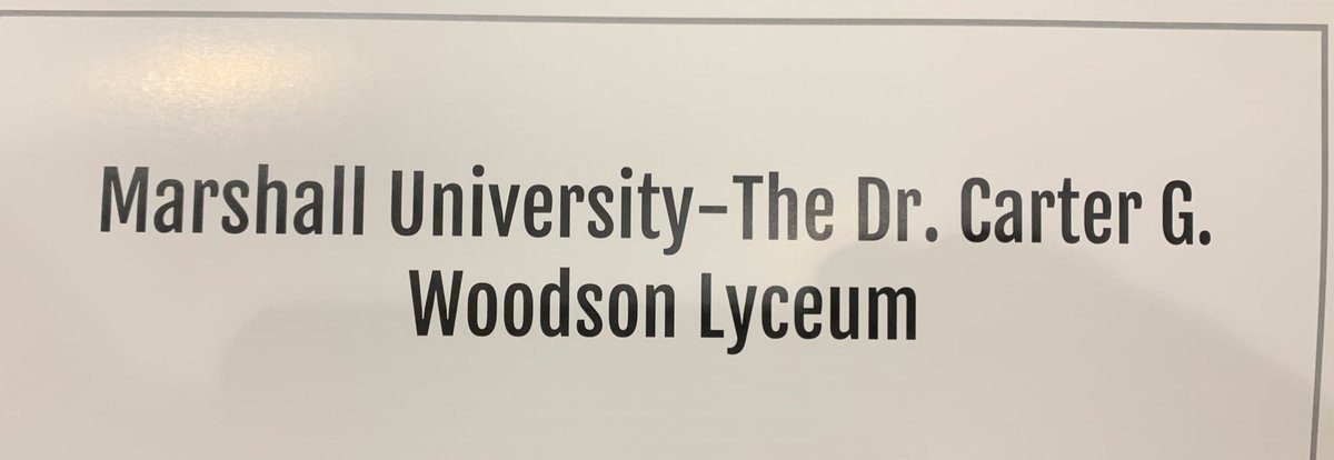 Honored to tour Dr. Woodson’s home in DC & attend this luncheon with @marshallu Pres. Gilbert, @ChamberAlerts Chair @htstroud & Prof. Burnis Morris with the @woodsonlyceum & @MarshallSOJMC . Good turnout by Huntingtonians at this @ASALH event. #CarterGWoodson, #BlackHistoryMonth