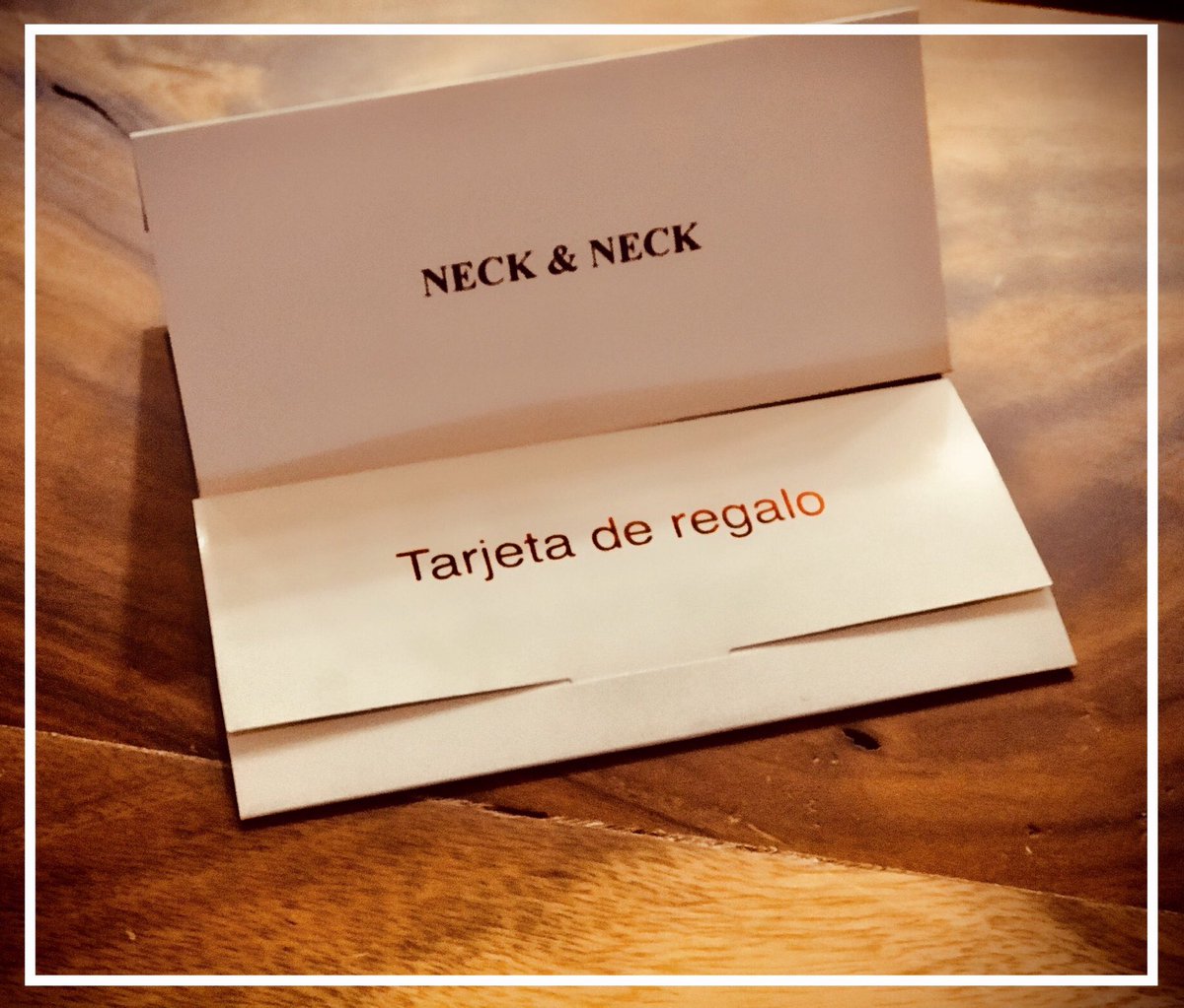 Tarjetas de regalo #Neckandneck 🎁