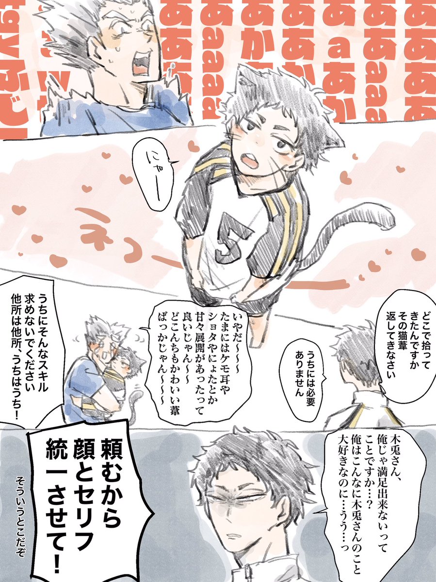 ハイキュー 一日遅れねこの日ぼくあか 兎赤 は 発散垢の漫画