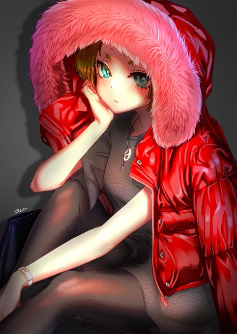 ダウン着てる子が好き。赤色だとなおよい
#イラスト #フェチに刺さったらRT #芸術同盟 